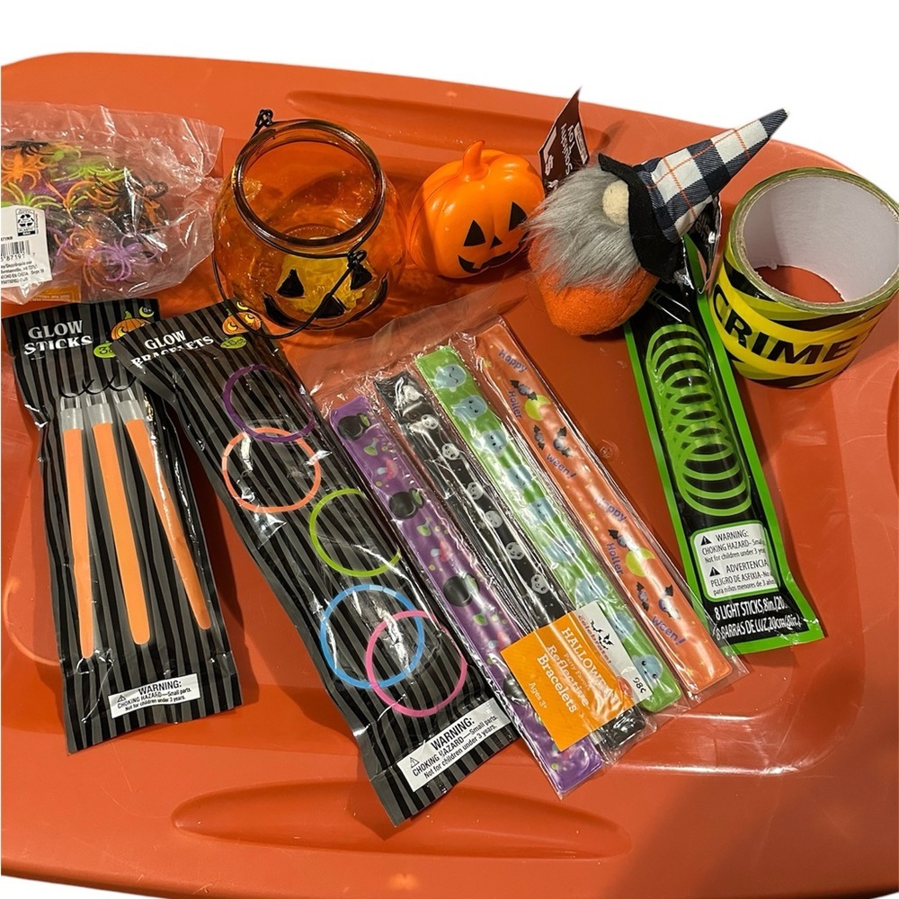 Halloween Party Supplies Set - Orange and Black